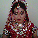 Traditional Asian bridal makeup, Smokey eyes Telford