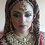Traditional Asian Nikah Pakistani bridal hair and makeup Birmingham